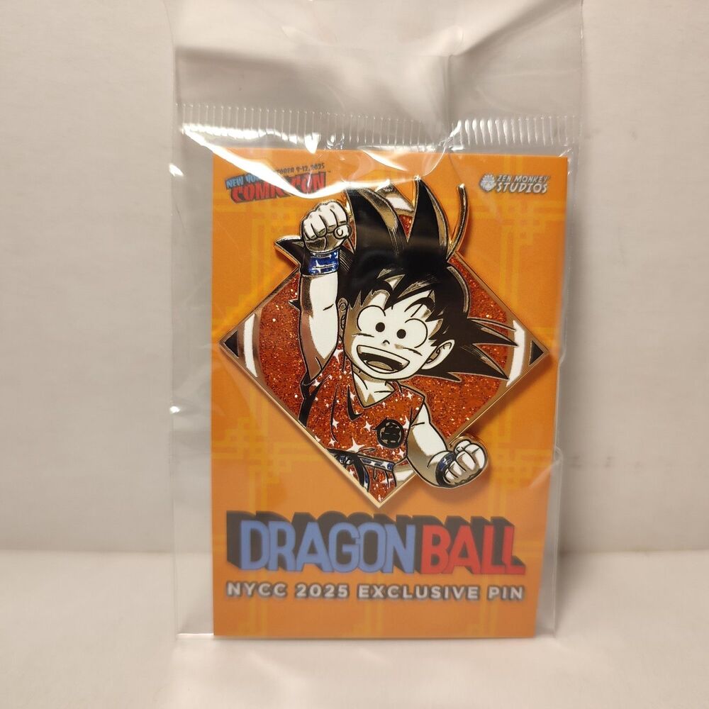 Dragon Ball Kid Goku Sparkle Series Limited Edition Enamel Pin NYCC Exclusive